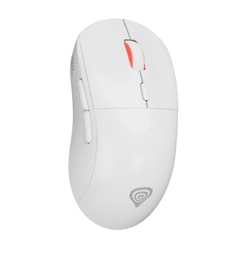 shumee Zircon XIII Custom | Brezžična | Igralna miška | 2,4 GHz, USB | Bela