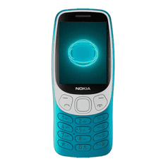 shumee Nokia | 3210 4G (2024) | Scuba Blue | 2,4" | 128 MB | 64 MB | Dvojna SIM kartica | Bluetooth | 5.0 | USB tipa C | 2 MP glavna kamera | 1450 mAh