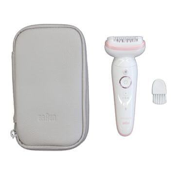 shumee Epilator | SES9000 Silk-epil 9 SkinSpa | Čas delovanja (največji) 50 min | Število stopenj moči 2 | Mokro in suho | Bela/roza