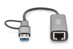 shumee DN-3028 | USB 3.0/USB C 3.1 na 2.5G Ethernet adapter