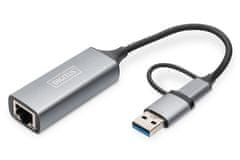 shumee DN-3028 | USB 3.0/USB C 3.1 na 2.5G Ethernet adapter