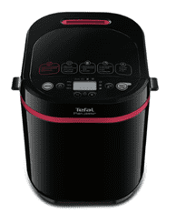 shumee TEFAL PF220838 Aparat za kruh, 17 programov, 3 velikosti kruha: 500, 750, 1000 g, zaslon, moč 700 W, črna Moč TEFAL 700 W Število programov 17 LCD zaslon črne barve