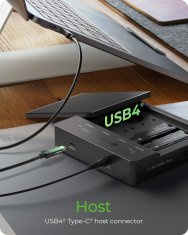 shumee Raidsonic 4-Bays USB4 Duplicator (1:3 klon) za NVMe M.2 SSD | IB-4013MCL-C4