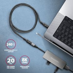 shumee AXAGON Podaljševalni USB kabel 20 Gbps, 0,5 m | BUCM32-CF05AB | USB-C je USB-C