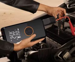 Platinet PMPBTP Mini 4v1 powerbank polnilna baterija, zagonska baterija, kompresor, črn