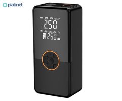Platinet PMPBTP Mini 4v1 powerbank polnilna baterija, zagonska baterija, kompresor, črn