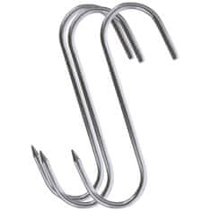 shumee 3x jekleni kavelj za prekajevanje za klobase in meso 13,5x9