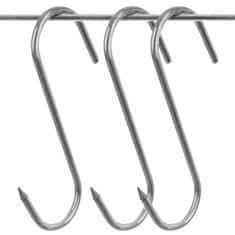 shumee 3x jekleni kavelj za prekajevanje za klobase in meso 13,5x9