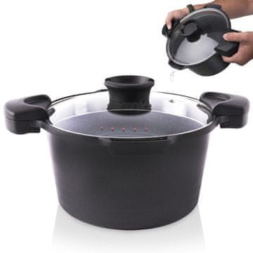 shumee Granitni lonec s pokrovom za cejenje GRANDE 24 cm, 5,5 l
