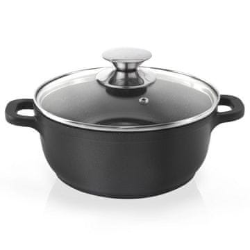 shumee Granitni lonec s steklenim pokrovom GRANDE 24 cm, 4 l