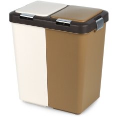 Artemis Dvokomorni koš za odpadke, razdeljen za ločevanje, 2x20L
