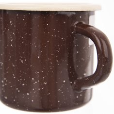 shumee Rjava emajlirana skodelica RJAVA 400 ml