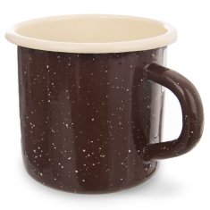 shumee Rjava emajlirana skodelica RJAVA 400 ml