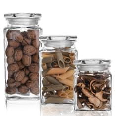 shumee Kvadratna steklena posoda za hrano 950 ml