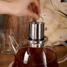 Artemis Infuzer, stekleni vrč, grelnik vode, čajnik s cedilom za zeliščni čaj