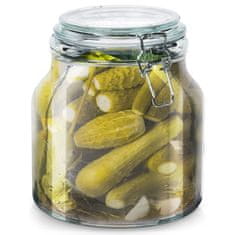 Artemis Patentirana steklena kuhinjska posoda s sponko za hrano 2,4 L