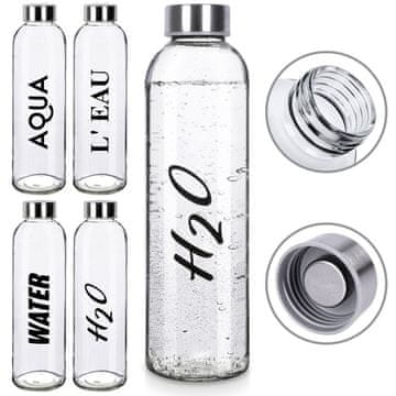 shumee Steklenica za pijačo, voda, sok, limonada, koktajl, steklenica za smuti, 0,7 l