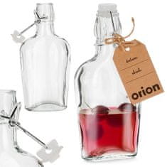 Orion Steklena steklenica s sponko 180 ml