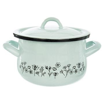 Artemis Emajliran jeklen lonec s pokrovom za tradicionalno kuhanje 16 cm 2,3 l