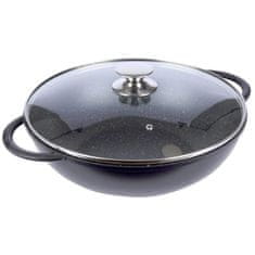 Artemis Orion Grande globoka vok ponev iz granita s pokrovom 32 cm