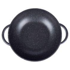 Artemis Orion Grande globoka vok ponev iz granita s pokrovom 32 cm