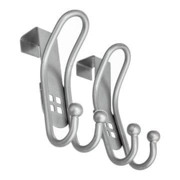 shumee Dvojni jekleni obešalnik za vrata, 2 kosa.