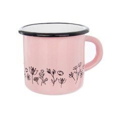 shumee LOUKA roza emajlirana skodelica 400 ml