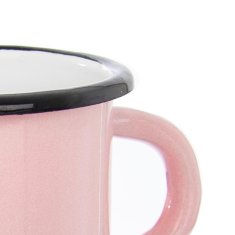 shumee LOUKA roza emajlirana skodelica 400 ml