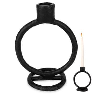 shumee Črn aluminijasti svečnik 15 cm