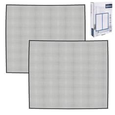 shumee Mreža proti komarjem za okno, črna, 150x130 cm, 2 kosa.