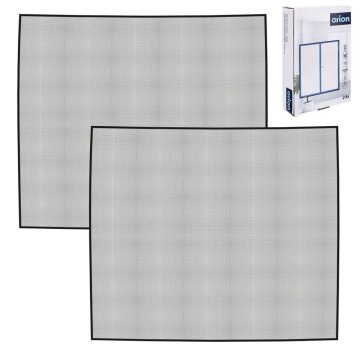 shumee Mreža proti komarjem za okno, črna, 150x130 cm, 2 kosa.