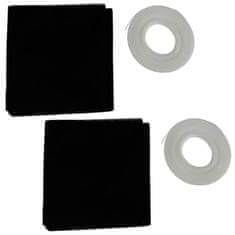 shumee Mreža proti komarjem za okno, črna, 150x130 cm, 2 kosa.