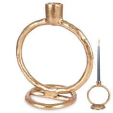 shumee Zlati aluminijasti svečnik 19 cm