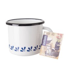 shumee Bela emajlirana skodelica MODROBILA 700 ml