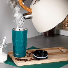 shumee Modra jeklena termo skodelica 430 ml