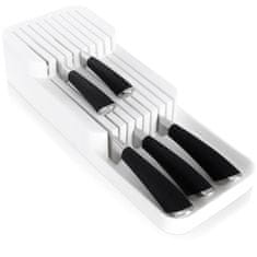 Vilde Organizator za nože za predal, bel, 39x14,5x7,5 cm