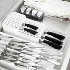 Vilde Organizator za nože za predal, bel, 39x14,5x7,5 cm
