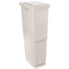 Artemis Plastični dvonadstropni koš za sortiranje odpadkov 2 x 17,5 l