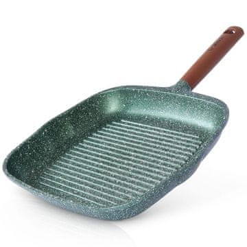 shumee OMEGA kvadratna granitna ponev za žar 28x28 cm