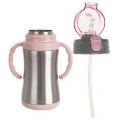 shumee Termo vrček za otroke, jeklo, roza, 300 ml