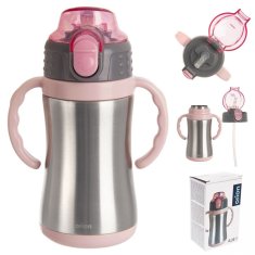 shumee Termo vrček za otroke, jeklo, roza, 300 ml