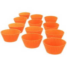 shumee Silikonski modelčki za mafine rjave barve SILLINIE 5,5 cm 12 kosov.