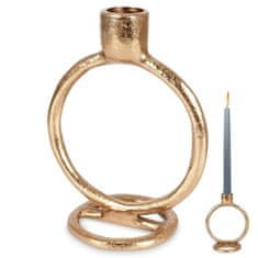 shumee Zlati aluminijasti svečnik 15 cm