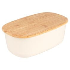 Vilde Škatla za kremni kruh z bambusovo desko 39x23,5x15,5 cm