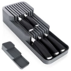 Vilde Organizator za nože za predal, siv, 39x14,5x7,5 cm
