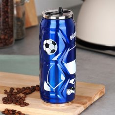 shumee Termo vrček v pločevinki, moder, 500 ml
