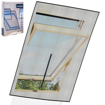 shumee Mreža proti komarjem za strešno okno, črna, 140x120 cm