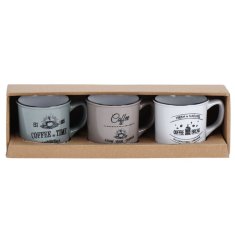 shumee Keramične skodelice 160 ml 3 kosi.
