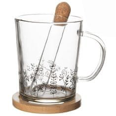 shumee LOUKA steklena skodelica z infuzerjem 400 ml 3 kosi.