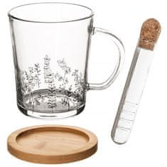 shumee LOUKA steklena skodelica z infuzerjem 400 ml 3 kosi.